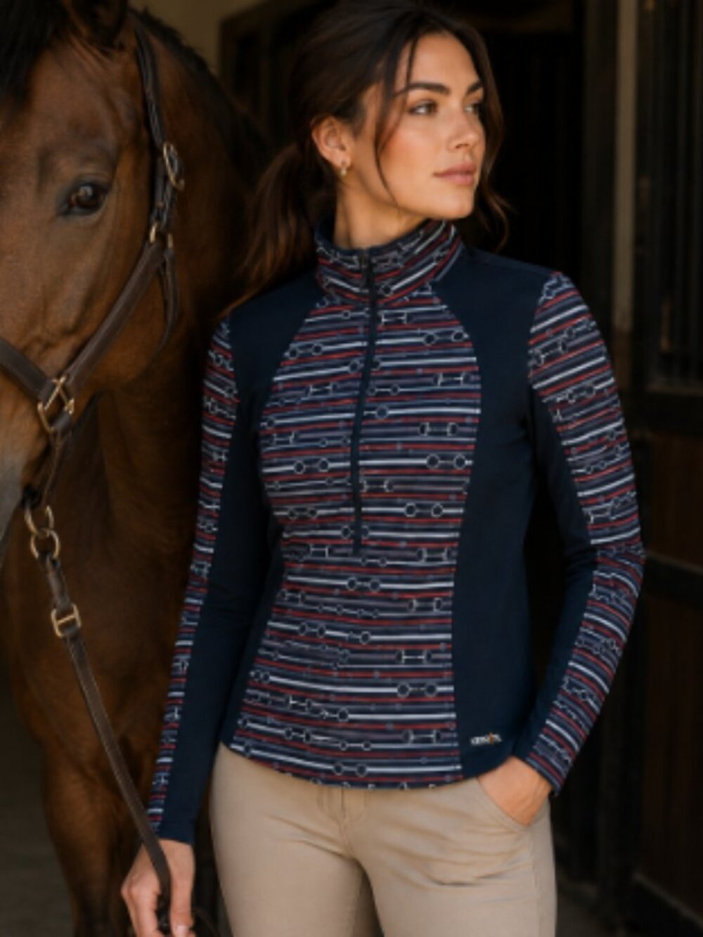 Kerrits Women’s Counter Canter 1/2 Zip Fleece Pullover Size Medium